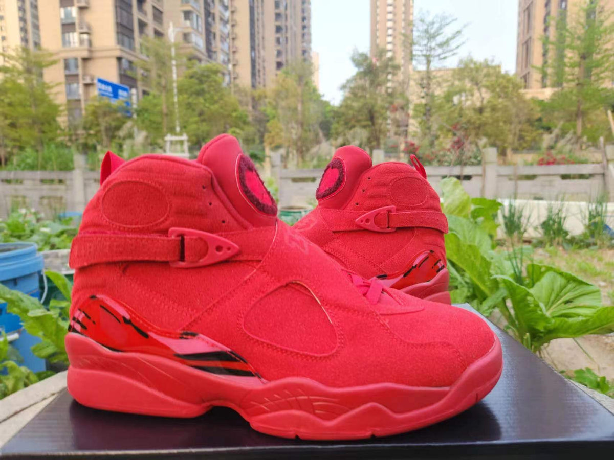 High Top Sneakers, Red Colorway, Valentine Design, Lace Up Design, Casual Gift for Sneaker Fans