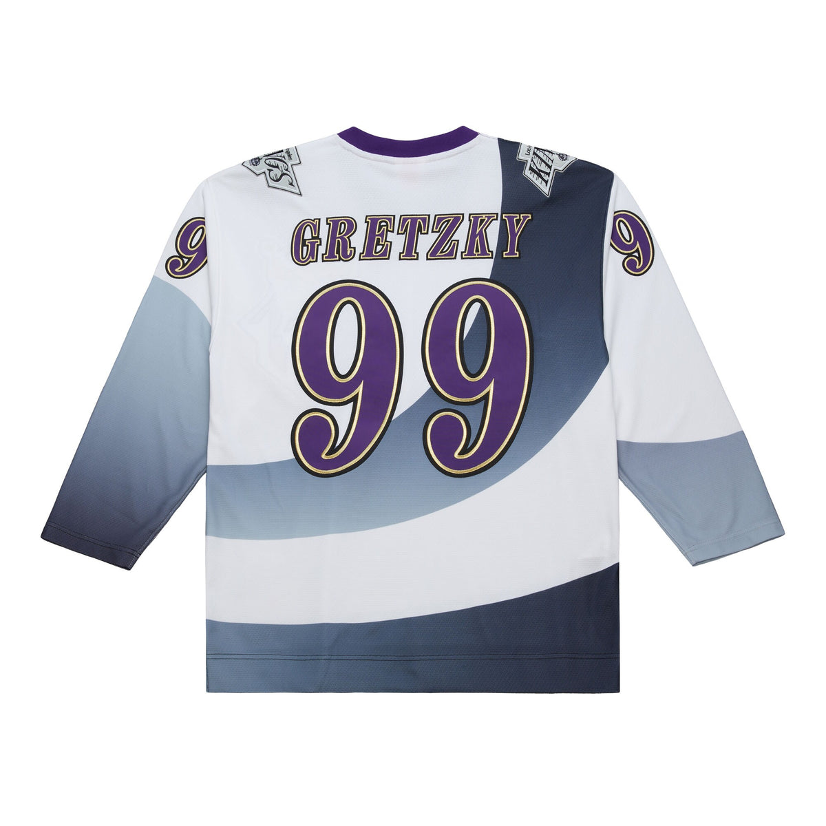 Los Angeles Kings Wayne Gretzky Mitchell & Ness White 1995-96 Power Play Jersey