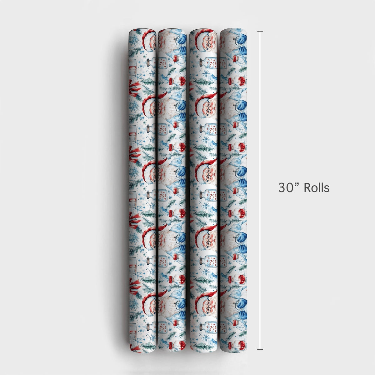 Medical Holiday Gift Wrap, Scientist Santa Wrapping Paper, Lab Coat Santa Christmas Paper, Science Gift Wrap, Doctor Nurse Ho
