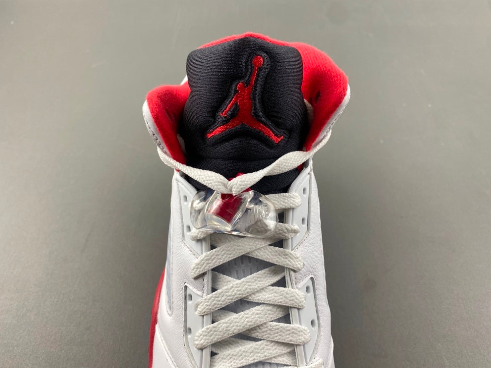 High Top Sneakers, White Black Red Colorway, Lace Up Design, Casual Gift for Sneaker Fans