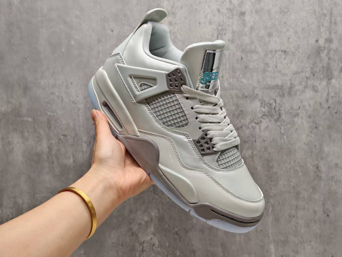 Mid Top Sneakers, Gray Colorway, Lace Up Design, Casual Gift for Sneaker Fans