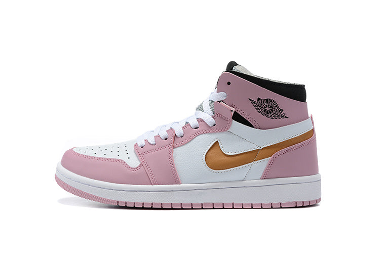 Sneakers, Pink White Colorway, Lace Up Design, Casual Gift for Sneaker Fans