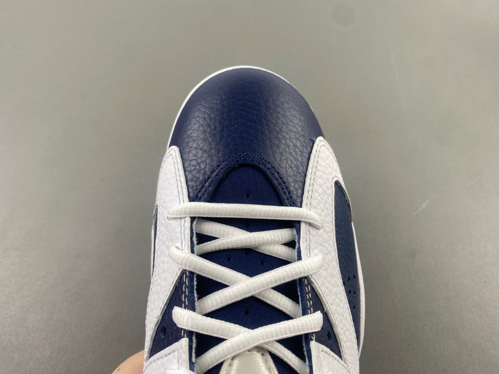 Retro High Top Sneakers, Blue White Red Colorway, Lace Up Design, Casual Gift for Sneaker Fans