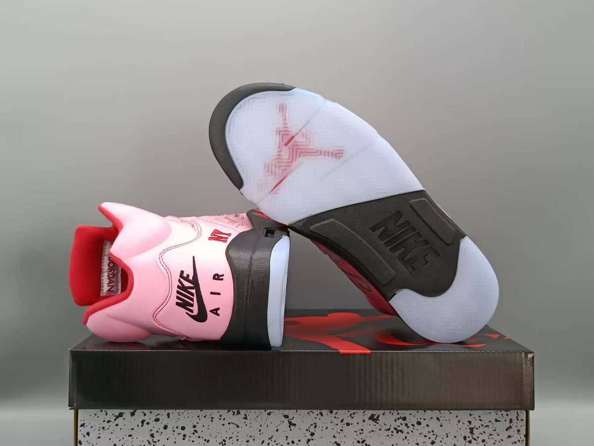 High Top Sneakers, Pink Colorway, Lace Up Design, Casual Gift for Sneaker Fans