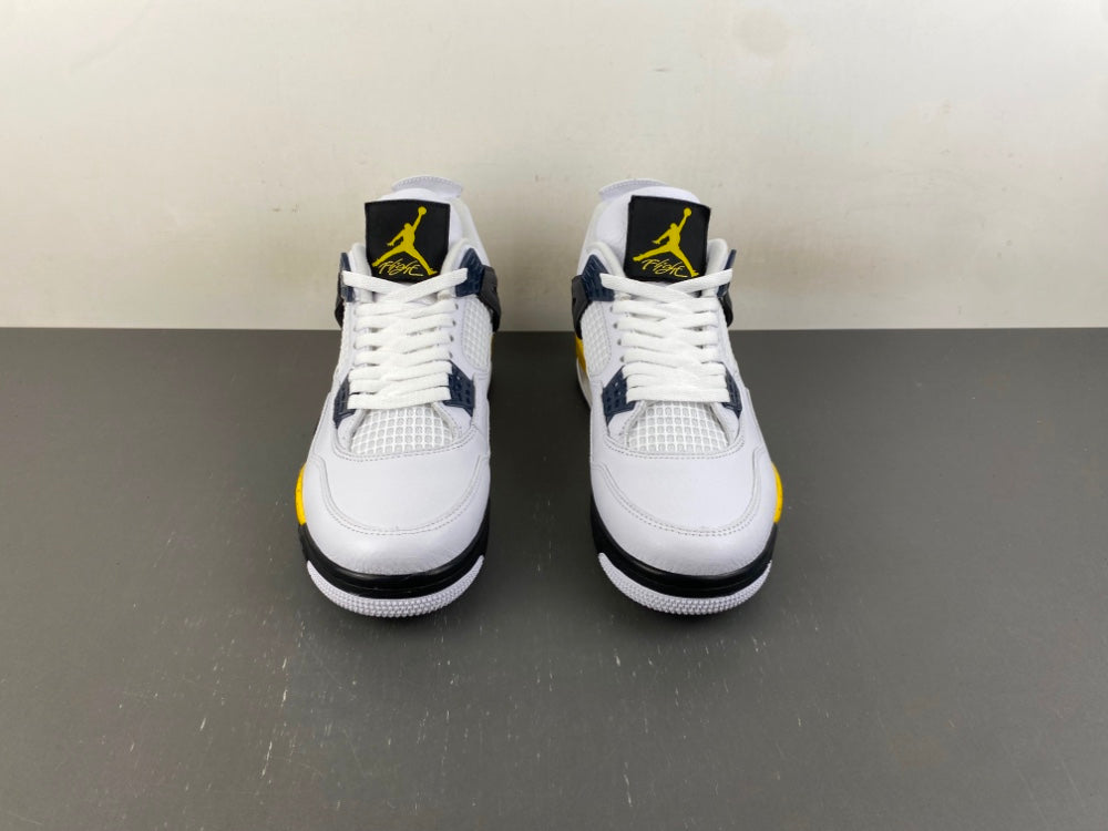 Low Top Sneakers, White Black Yellow Colorway, Lace Up Design, Casual Gift for Sneaker Fans