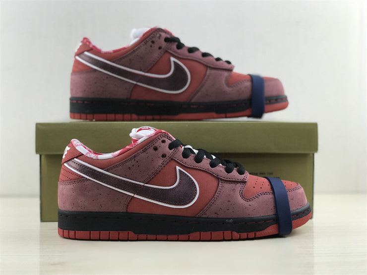 Low Top Sneakers, Red Colorway, Lace Up Design, Casual Gift for Sneaker Fans