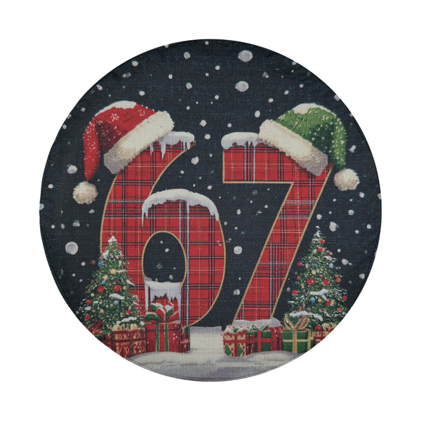 Christmas Plaid Wheel Cover, Holiday 67 Plaid Santa Hat Spare Tire Cover, Festive Winter Holiday Tire Cover for Jeep Bronco R