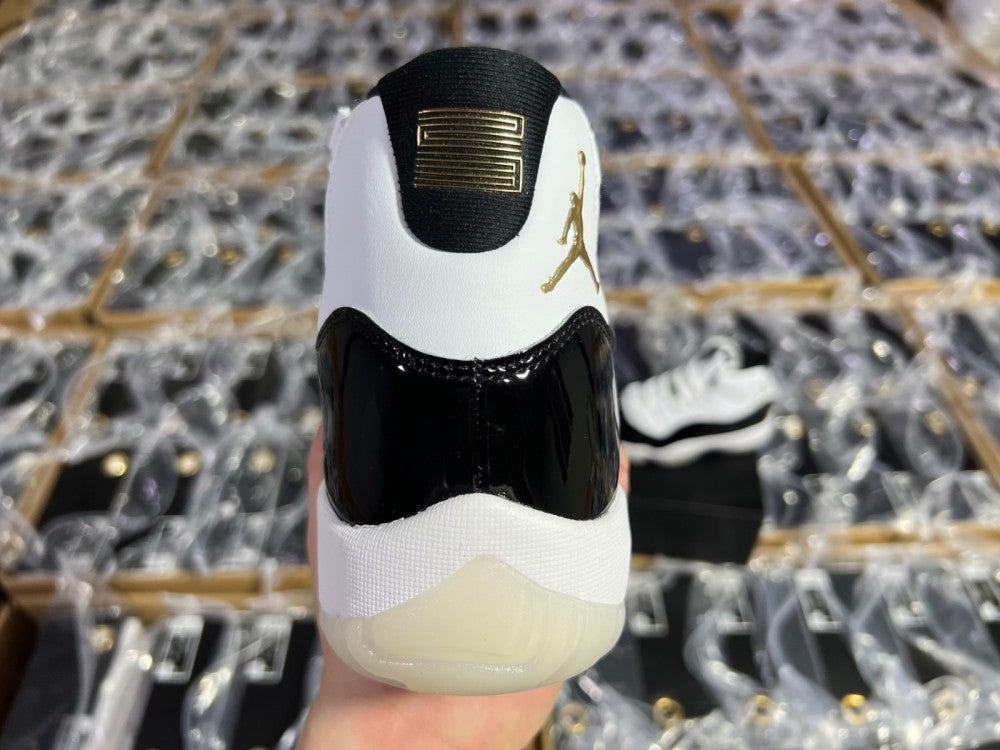 Sneakers, White Black Gold Colorway, Lace Up Design, Casual Gift for Sneaker Fans