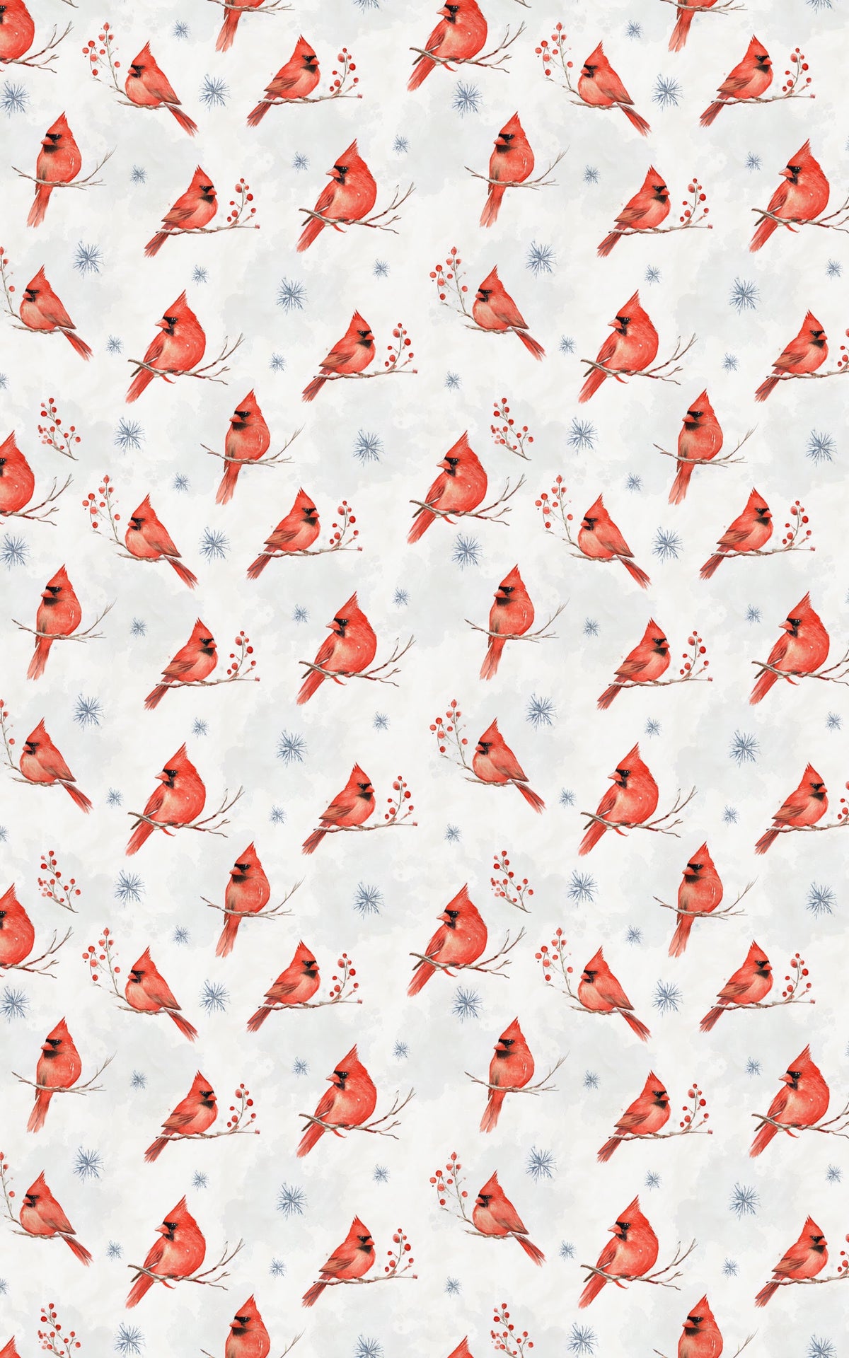 Watercolor Red Bird Gift Wrap, Winter Cardinal Wrapping Paper, Christmas Cardinal Holiday Wrapping Paper, Festive Winter Pres