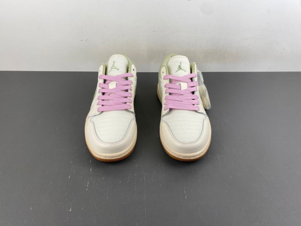 Low Top Sneakers, Off White Green Colorway, Lace Up Design, Casual Gift for Sneaker Fans