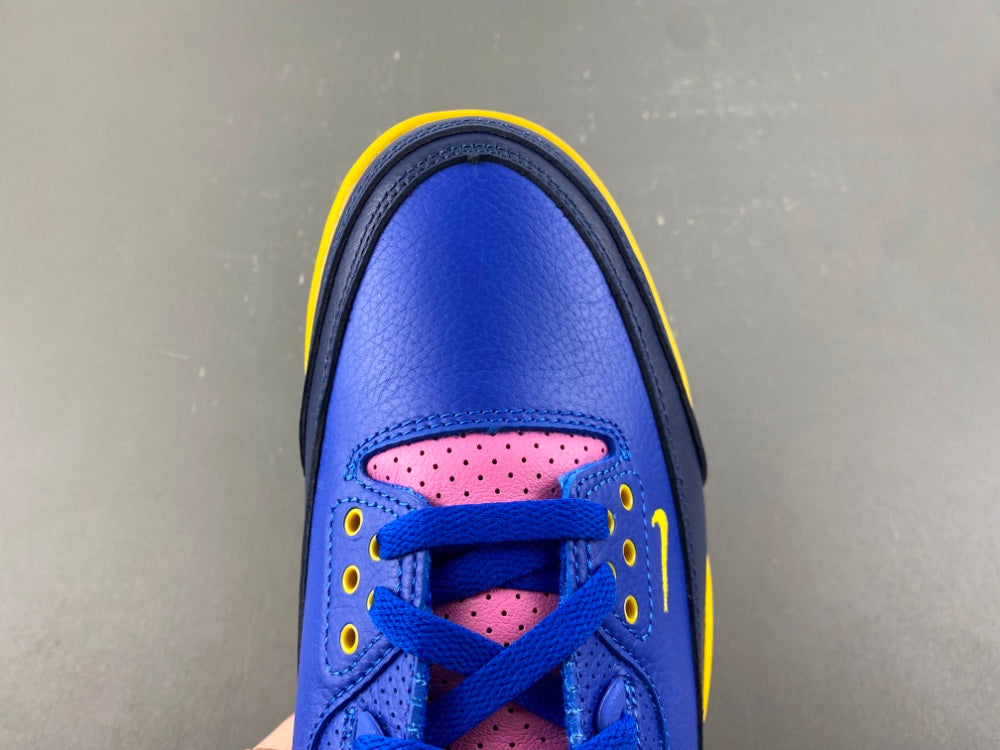 Low Top Sneakers, Royal Blue Green Pink Colorway, Lace Up Design, Casual Gift for Sneaker Fans