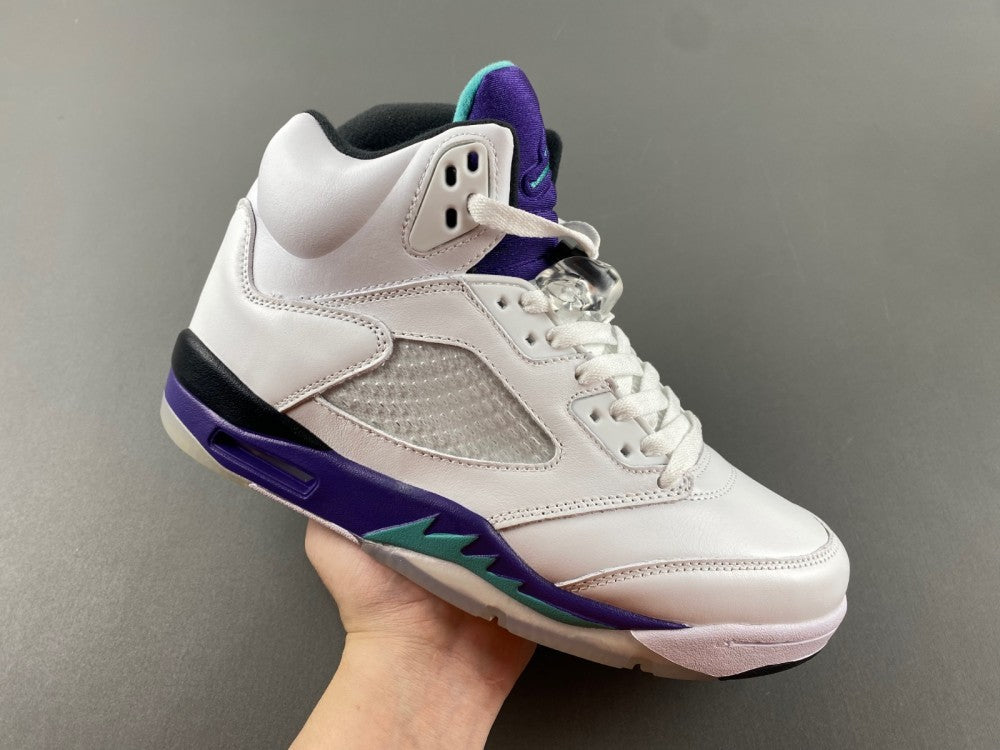 Retro Low Top Sneakers, Blue White Purple Colorway, Leather Footwear, Lace Up Design, Casual Gift for Sneaker Fans