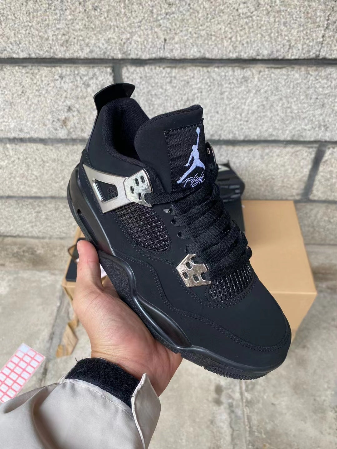 Sneakers, Black Silver Colorway, Metallic Finish, Lace Up Design, Casual Gift for Sneaker Fans