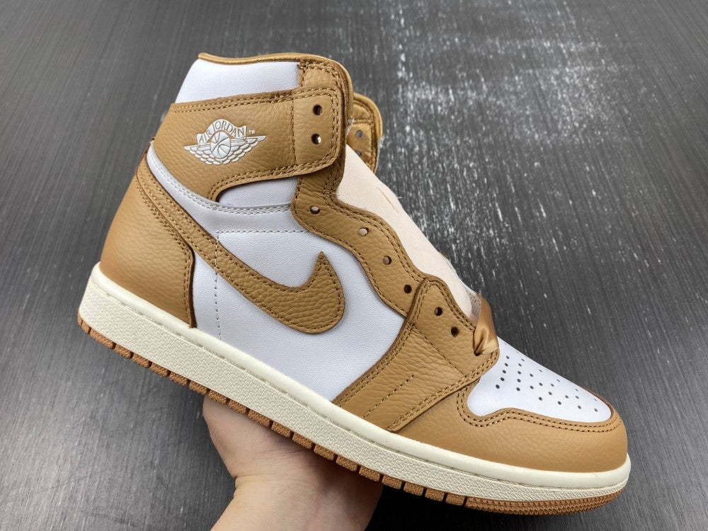 High Top Sneakers, Brown White Colorway, Lace Up Design, Casual Gift for Sneaker Fans