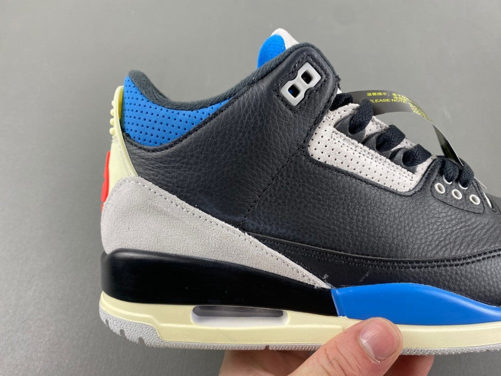 Low Top Sneakers, Blue Black Red Gray Colorway, Leather Footwear, Lace Up Design, Casual Gift for Sneaker Fans