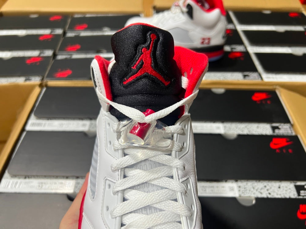 High Top Sneakers, White Black Red Colorway, Lace Up Design, Casual Gift for Sneaker Fans