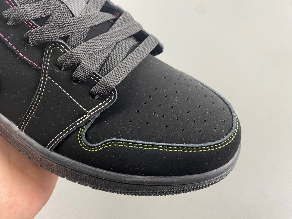Low Top Sneakers, Black Yellow Colorway, Lace Up Design, Casual Gift for Sneaker Fans