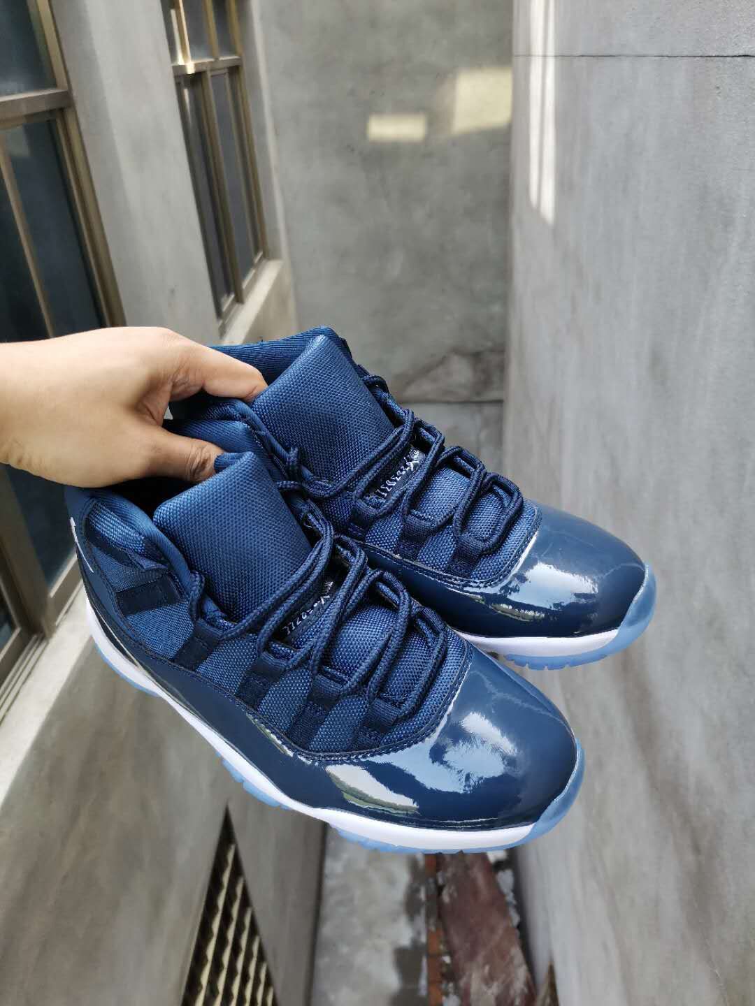 Sneakers, Navy White Colorway, Lace Up Design, Casual Gift for Sneaker Fans