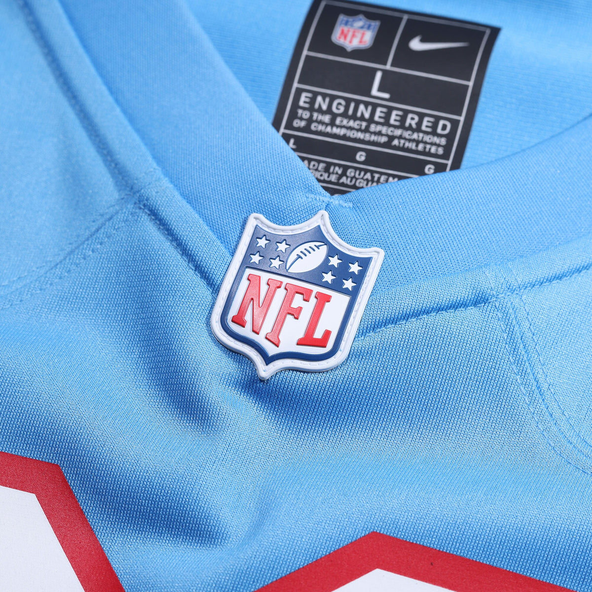 Tennessee Titans Earl Campbell Light Blue Retired Player Alternate Game Jersey
