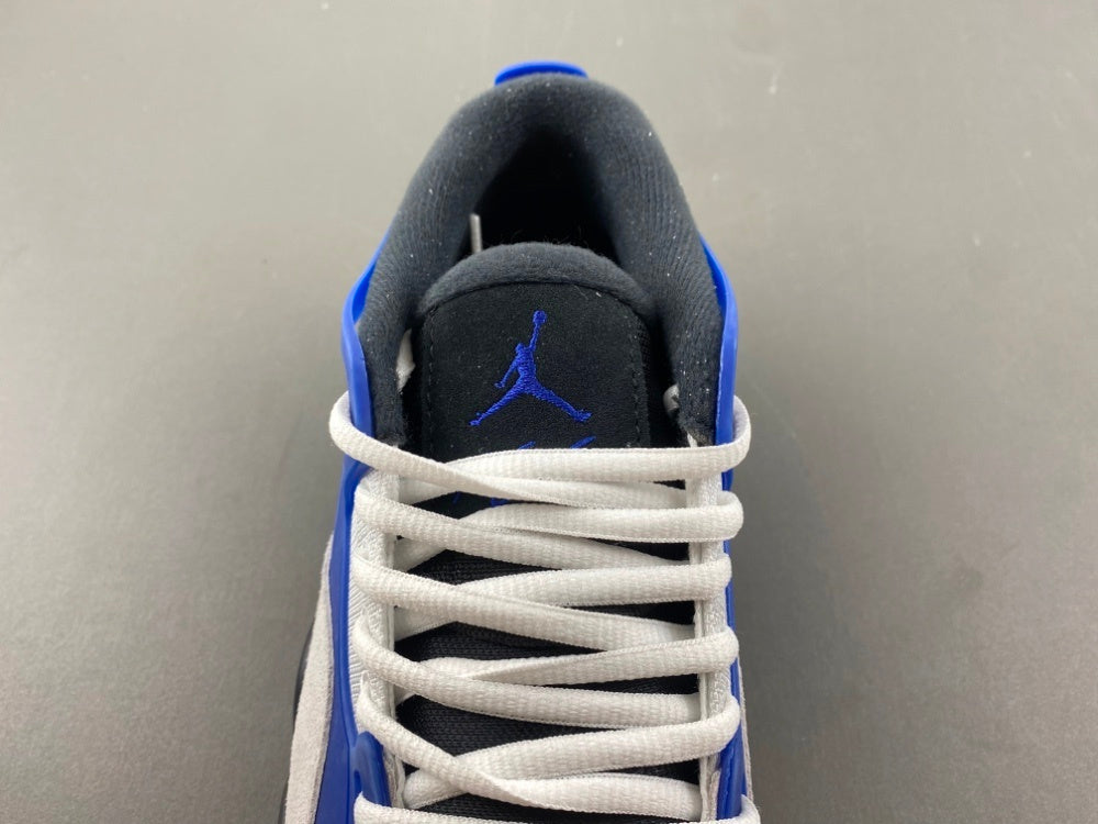 Low Top Sneakers, Blue White Black Colorway, Lace Up Design, Casual Gift for Sneaker Fans