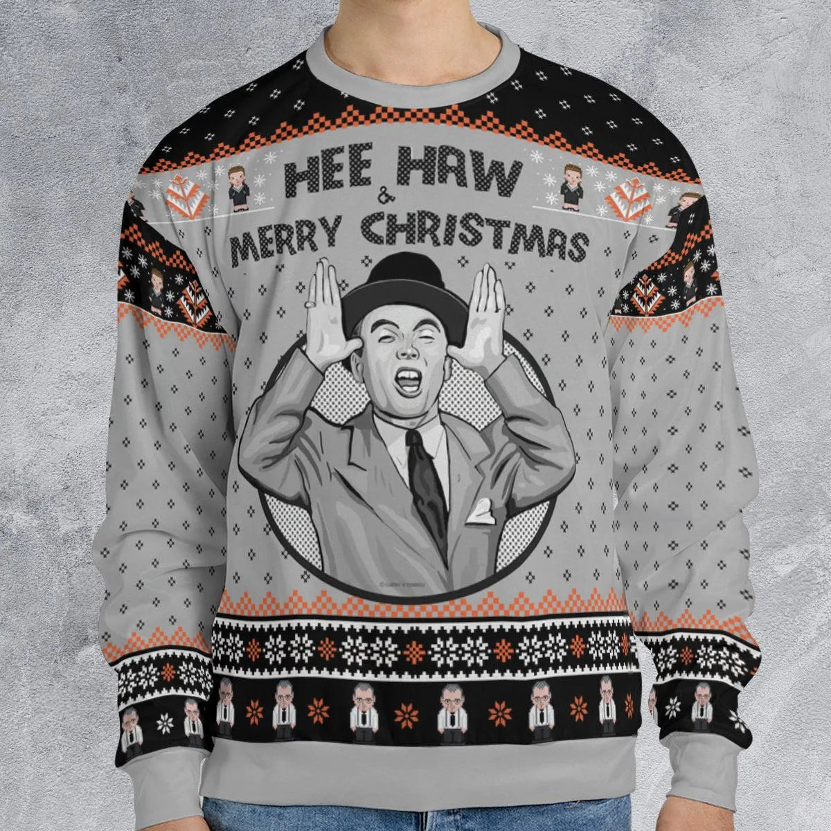Retro Country Holiday Sweater, Hee Haw and Merry Christmas Ugly Christmas Sweatshirt, Vintage Western Xmas Party Crewneck