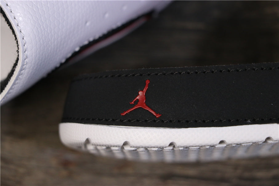 Retro Slides, White Red Colorway, Slip On Design, Casual Gift for Shoe Lovers