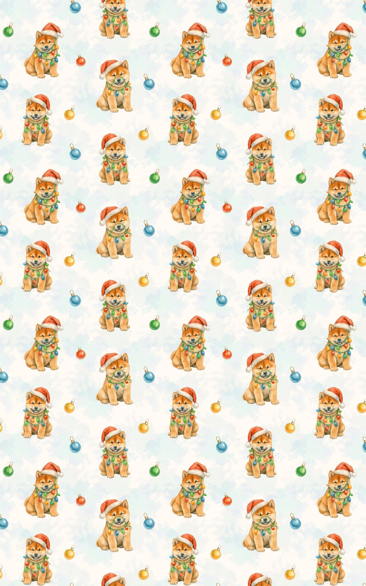 Holiday Dog Wrapping Paper, Shiba Inu Christmas Wrapping Paper, Festive Shiba Gift Wrap, Dog Lover Wrapping Paper, Adorable P
