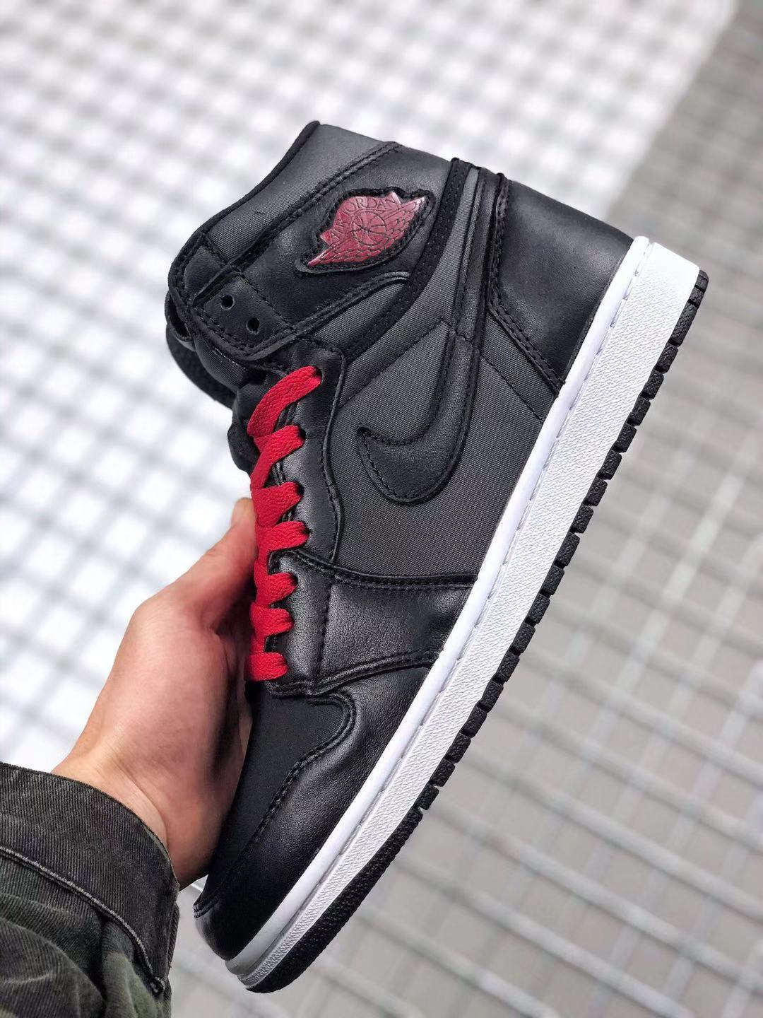 Sneakers, Black Red Colorway, Lace Up Design, Casual Gift for Sneaker Fans