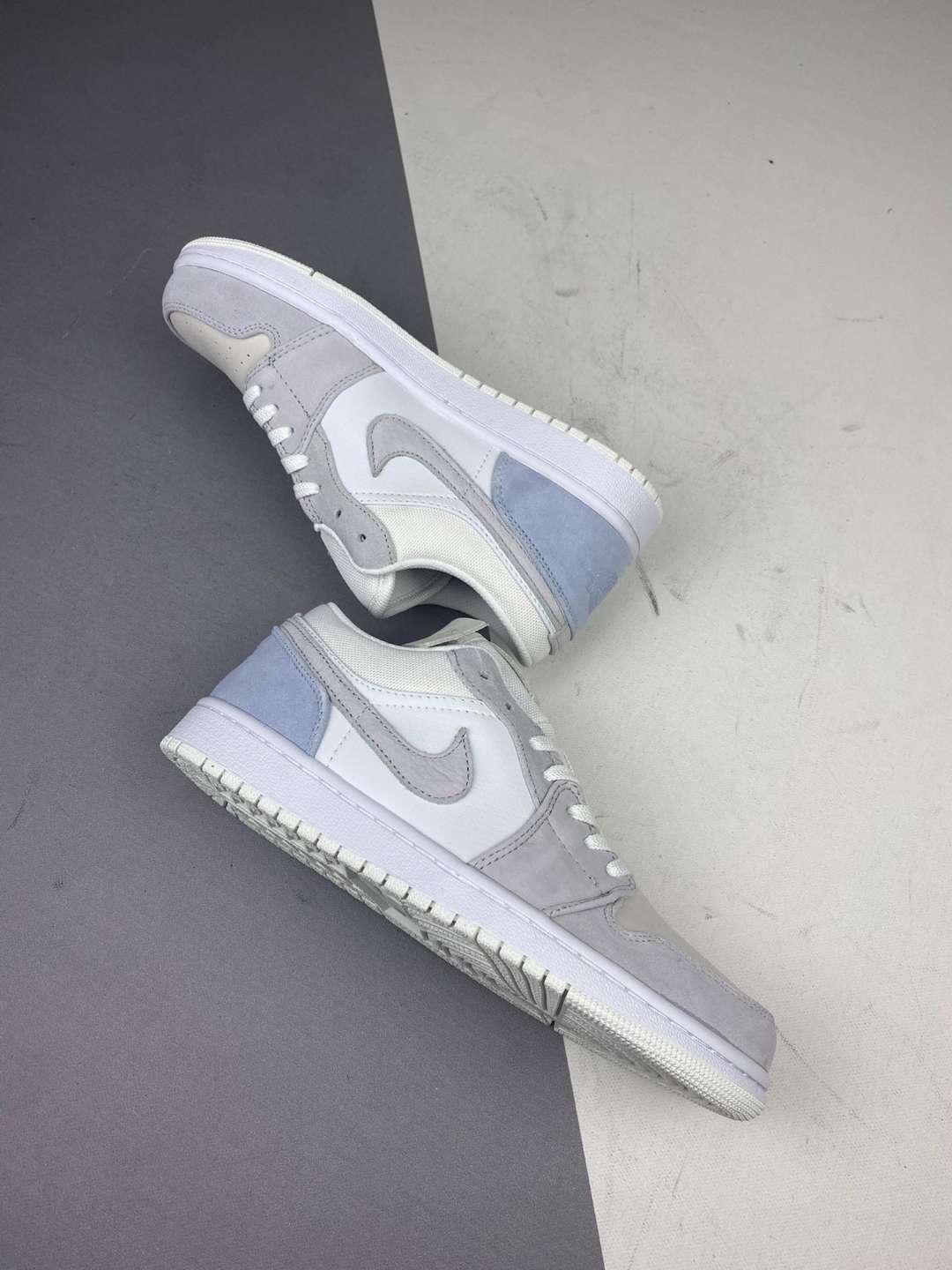 Low Top Sneakers, Light Gray Colorway, Lace Up Design, Casual Gift for Sneaker Fans