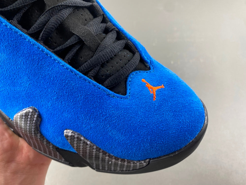Retro Basketball Shoes, Royal Blue Black Colorway, Lace Up Design, Casual Gift for Shoe Lovers