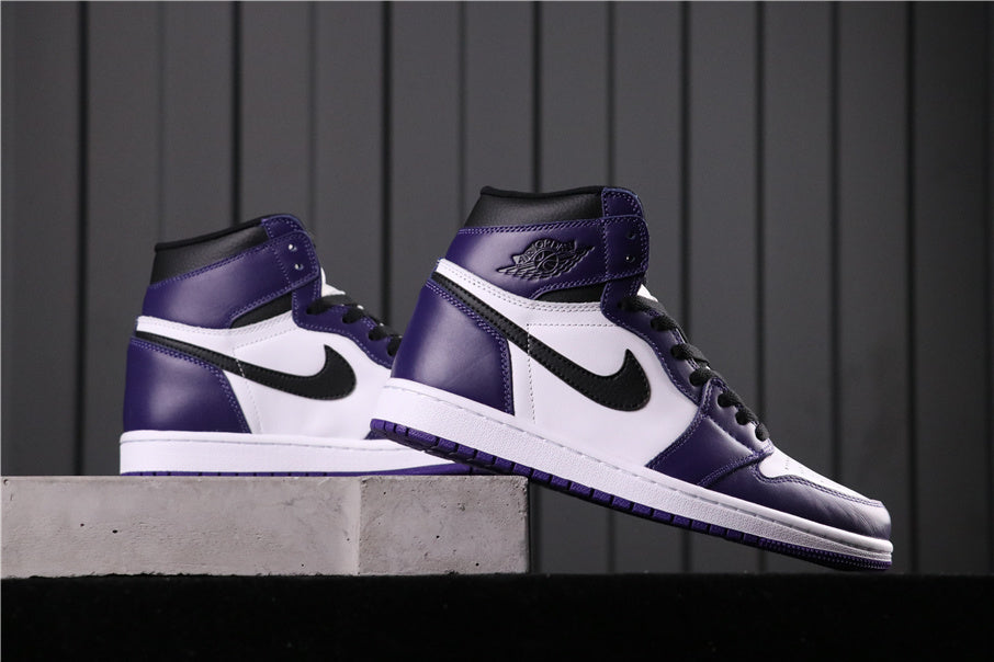 High Top Sneakers, Purple Colorway, Lace Up Design, Casual Gift for Sneaker Fans