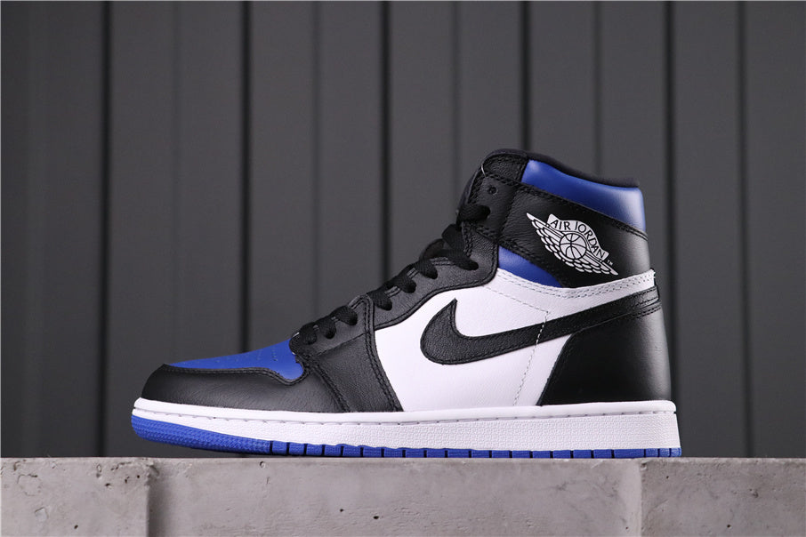 High Top Sneakers, Black Blue White Colorway, Lace Up Design, Casual Gift for Sneaker Fans