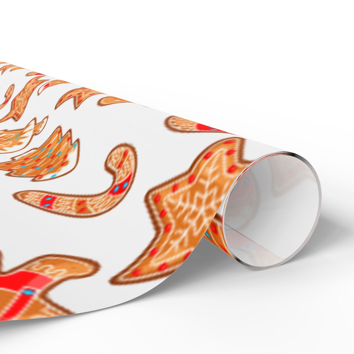Holiday Cookie Gift Wrap, Gingerbread Man Wrapping Paper, Adorable Christmas Wrapping Paper, Festive Holiday Gift Wrap, Xmas 