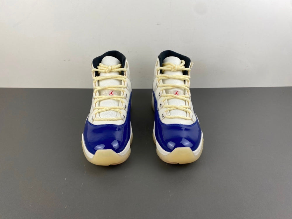 Low Top Sneakers, Beige Blue Colorway, Lace Up Design, Casual Gift for Sneaker Fans
