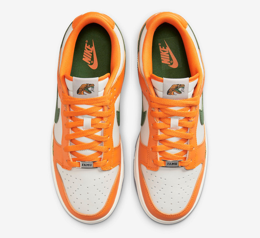 Low Top Sneakers, White Orange Colorway, Lace Up Design, Casual Gift for Sneaker Fans