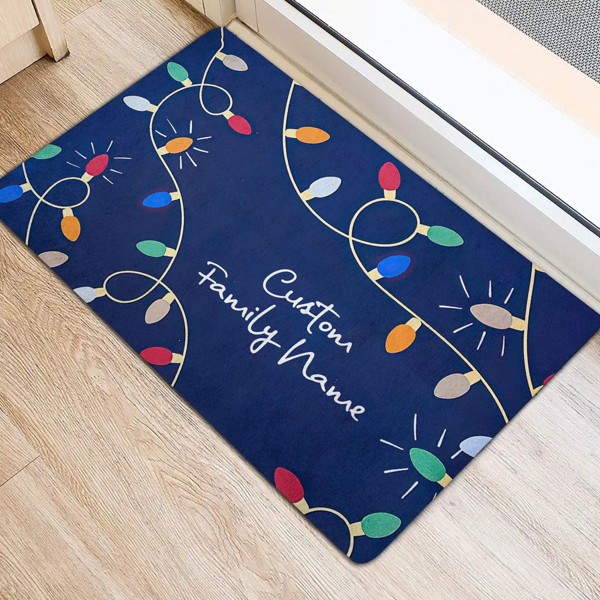 Custom Family Name Noel Doormat, Personalized Christmas Doormat, Holiday Welcome Mat, Winter Entryway Decor, Xmas Housewarmin