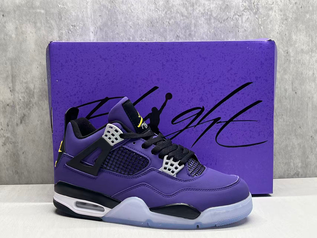 Mid Top Sneakers, Purple Black Colorway, Lace Up Design, Casual Gift for Sneaker Fans