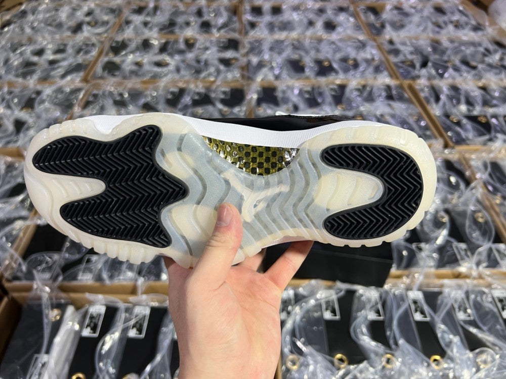 Sneakers, White Black Gold Colorway, Lace Up Design, Casual Gift for Sneaker Fans