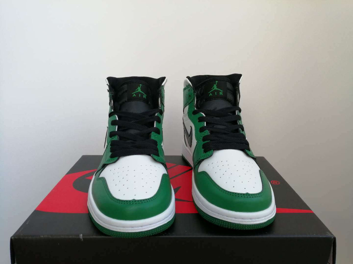 Sneakers, White Green Colorway, Lace Up Design, Casual Gift for Sneaker Fans