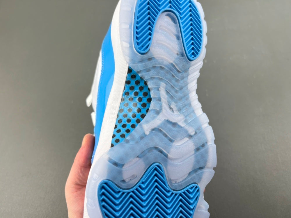 Low Top Sneakers, White University Blue Colorway, Lace Up Design, Casual Gift for Sneaker Fans
