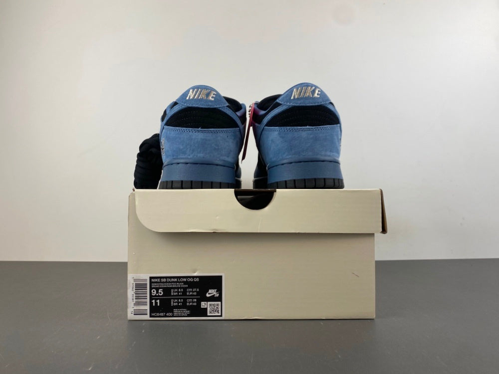 Low Top Sneakers, Blue Black Colorway, Lace Up Design, Casual Gift for Sneaker Fans