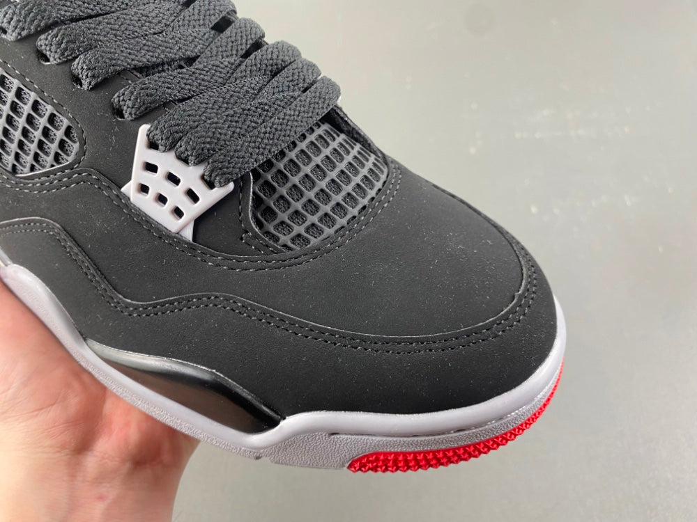 Mid Top Sneakers, Black Red Colorway, Lace Up Design, Casual Gift for Sneaker Fans
