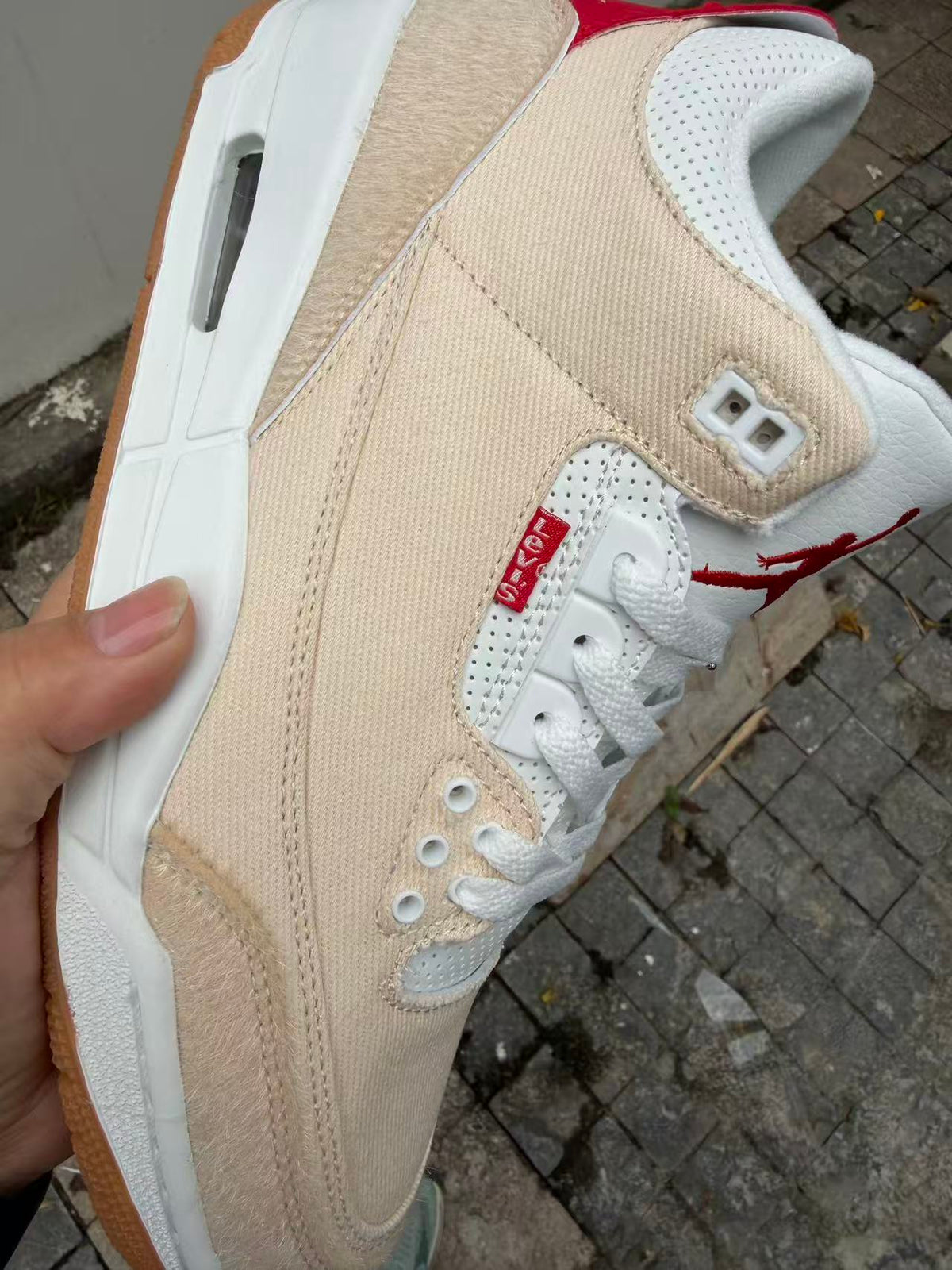 Low Top Sneakers, Beige White Colorway, Lace Up Design, Casual Gift for Sneaker Fans