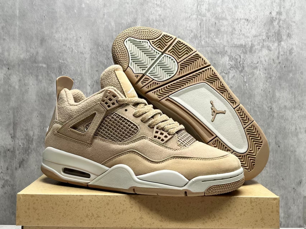 Mid Top Sneakers, Beige Colorway, Lace Up Design, Casual Gift for Sneaker Fans