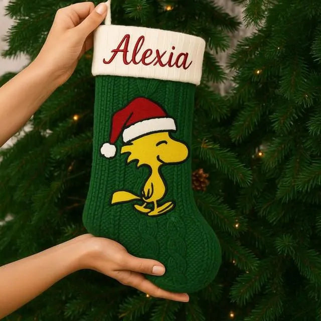 Velboa Holiday Stocking, Christmas Stocking, Comfy Fireplace Hanging Stocking, Festive Xmas Home Decor, Family Holiday Stocki