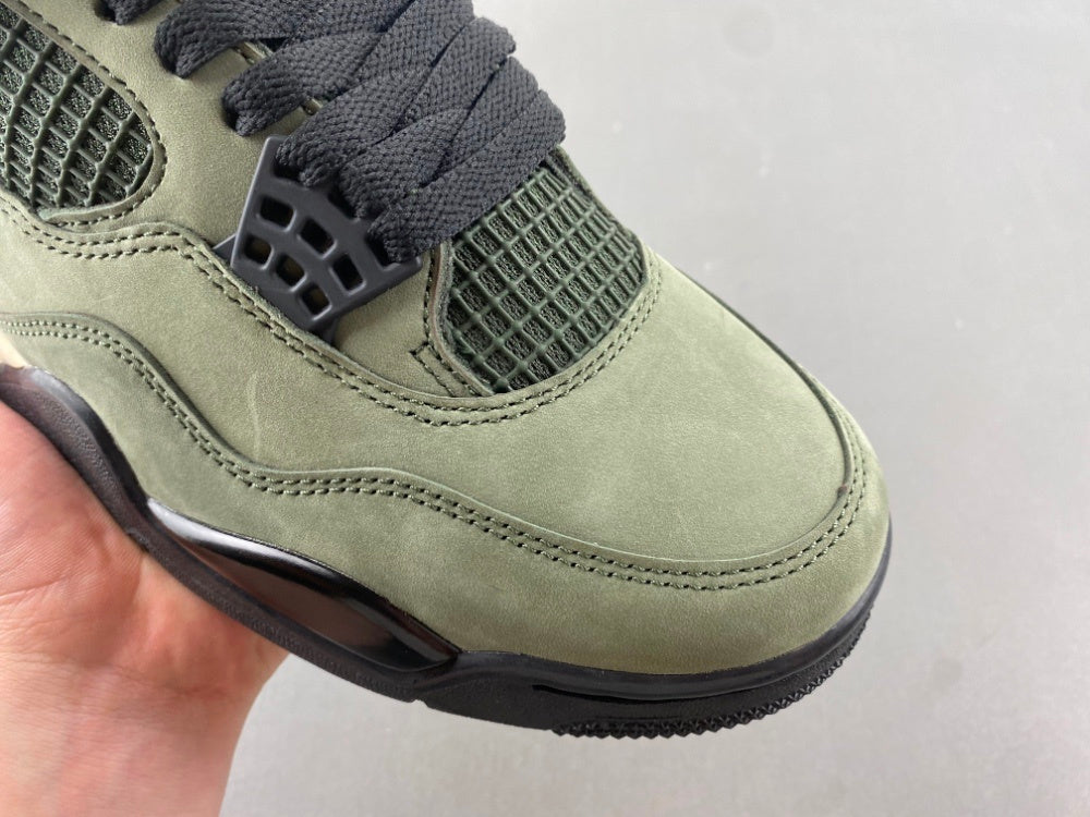 Low Top Sneakers, Army Green Black Colorway, Lace Up Design, Casual Gift for Sneaker Fans