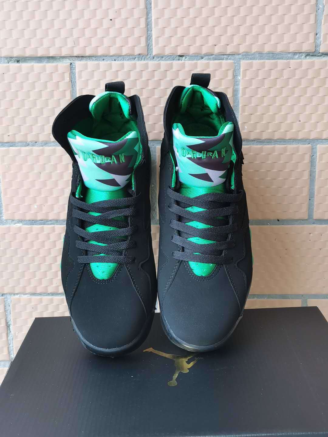 Sneakers, Black Green Colorway, Lace Up Design, Casual Gift for Sneaker Fans