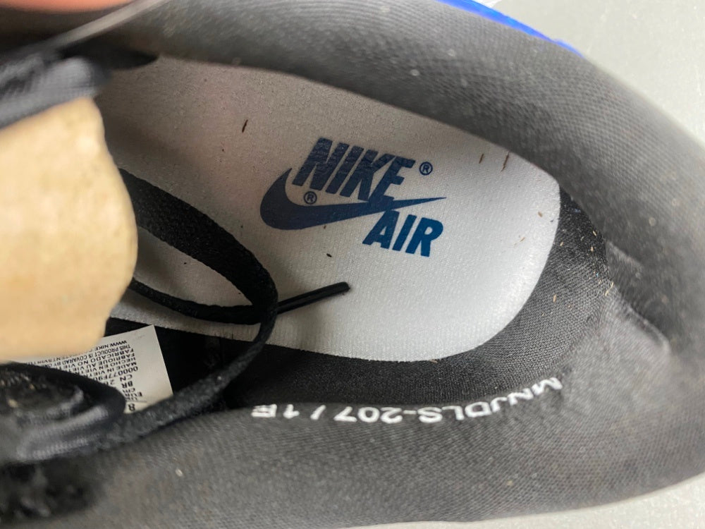 Low Top Sneakers, Royal Blue Black Colorway, Lace Up Design, Casual Gift for Sneaker Fans