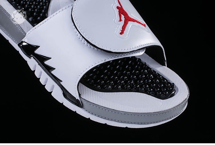 Retro Slides, White Black Colorway, Slip On Design, Casual Gift for Shoe Lovers