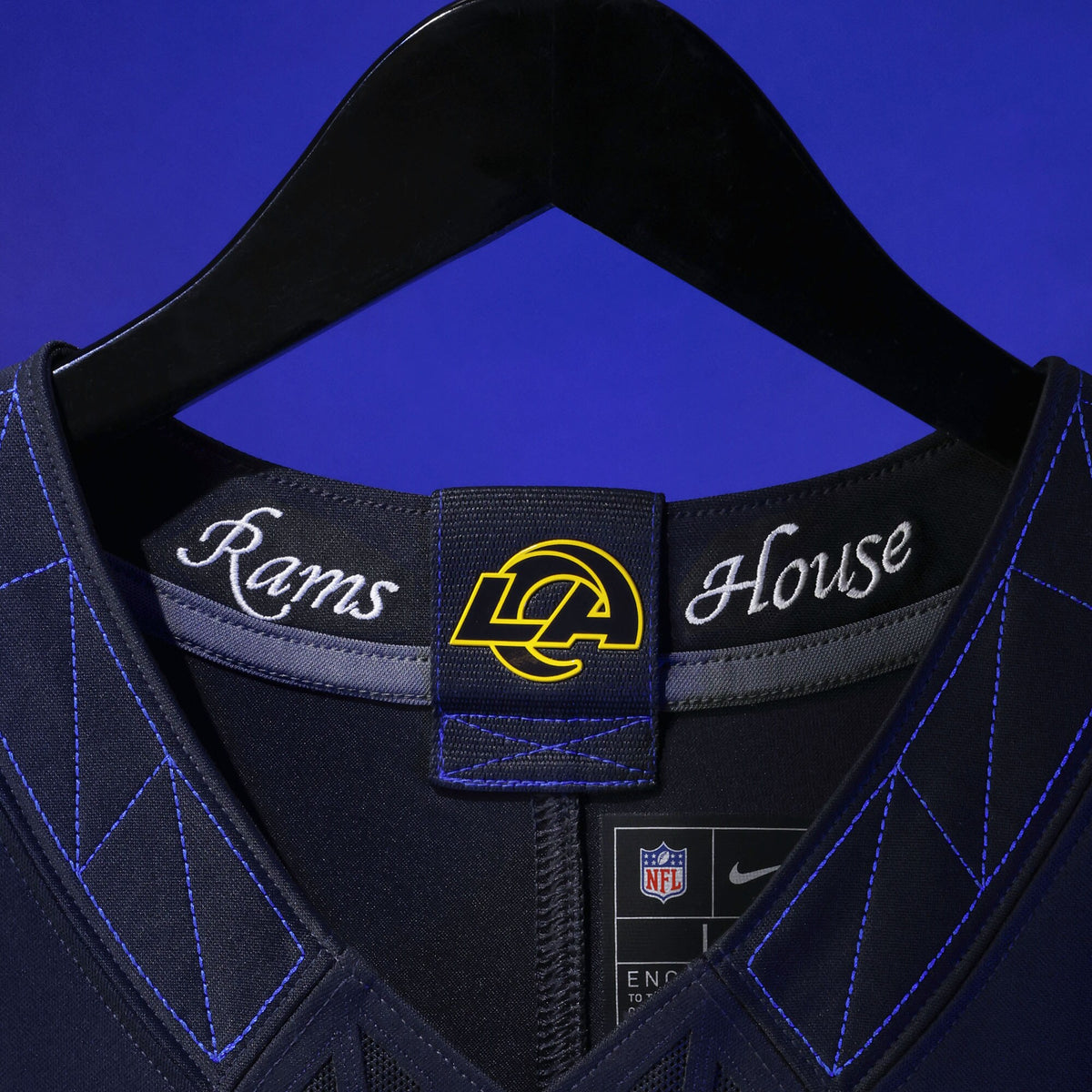Los Angeles Rams Kyren Williams Midnight Blue 2025 Rivalries Collection Stitched Limited Jersey